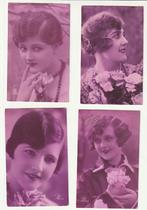 Lot 10 kaarten vrouwengezichten-  sepia, Verzamelen, Postkaarten | Themakaarten, Overige thema's, Ongelopen, Verzenden