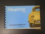 RENAULT DAUPHINE 1961  INSTRUCTIEBOEKJE, Verzenden