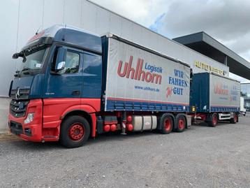 Mercedes-Benz Actros 2548 6X2 + Aanhanger*Palfinger crane*Cr beschikbaar voor biedingen