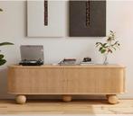 Meuble TV ovale en bois de frêne, Maison & Meubles, Neuf, 25 à 50 cm, Moins de 100 cm, 150 à 200 cm