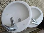 2 lavabo's / wastafels ideal standard inclusief kranen., Ophalen, Gebruikt, Wastafel