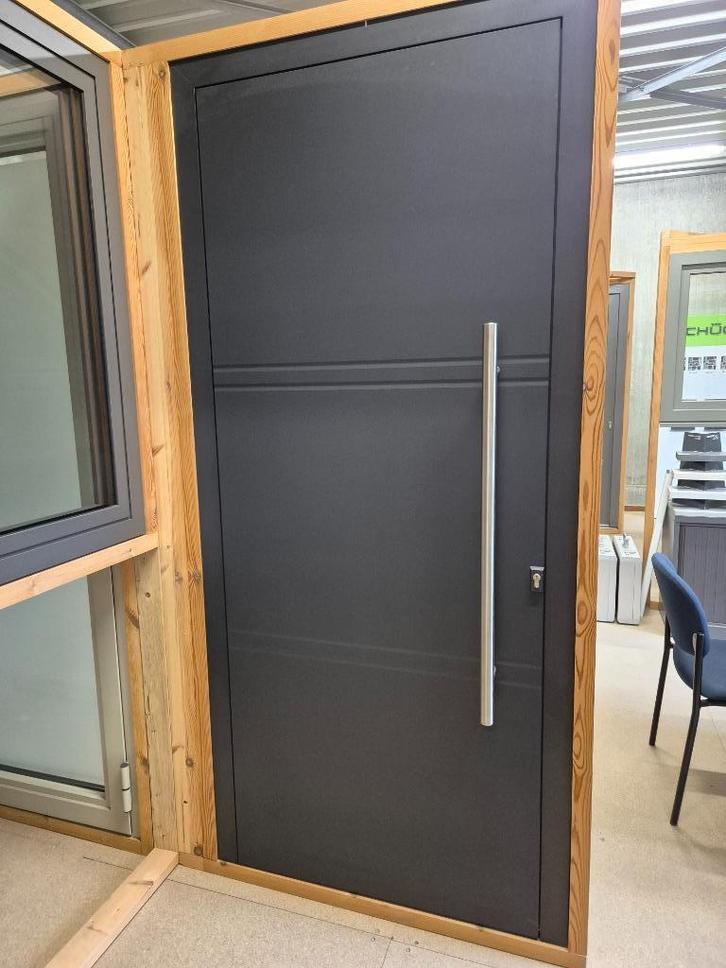 Aluminium voordeur, Doe-het-zelf en Bouw, Glas en Ramen, Zo goed als nieuw, Overige typen, 160 cm of meer, 80 tot 120 cm, Ophalen