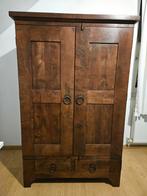 Koloniale Houten Kast - Kleding/Computer, Huis en Inrichting, Ophalen, Gebruikt