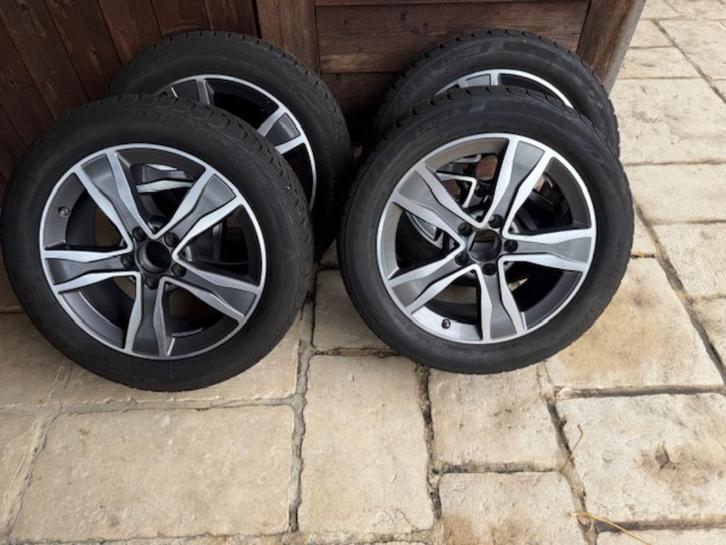 winterbanden op velg, Auto-onderdelen, Banden en Velgen, Banden en Velgen, Winterbanden, 17 inch, 225 mm, Personenwagen, Gebruikt