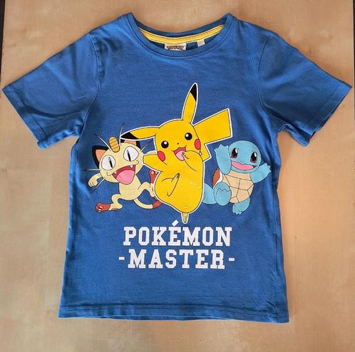 Blauwe t-shirt Pokemon, maat 116, Kinderen en Baby's, Kinderkleding | Maat 116, Zo goed als nieuw, Jongen of Meisje, Shirt of Longsleeve