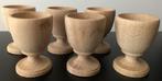 6 houten eierdopjes - decoratief - beschildering mogelijk, Overige materialen, Overige typen, Nieuw, Ophalen of Verzenden