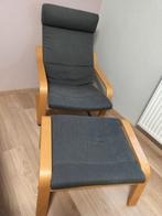 Ikea fauteuil met voetenbank, Enlèvement, Comme neuf