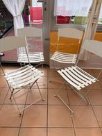 Chaise pliante blanche, Maison & Meubles, Chaises, Enlèvement, Métal, Une