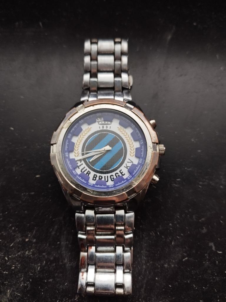 Montre homme FC BRUGGE, Handtassen en Accessoires, Horloges | Heren, Ophalen, Staal, Gebruikt, Staal