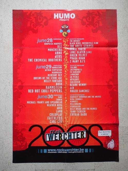 Affiche Rock Werchter, Verzamelen, Posters, Zo goed als nieuw, Muziek, Deurposter of groter, Rechthoekig Staand, Ophalen of Verzenden