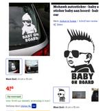 Autocollant de voiture Baby On Board, 2 pièces, 5€, Enlèvement ou Envoi