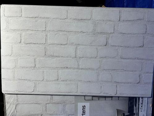 Mat witte PVC wandtegel baksteen RENOWALL 70 x 40 cm Dikte 4, Doe-het-zelf en Bouw, Platen en Panelen, Zo goed als nieuw, Overige materialen