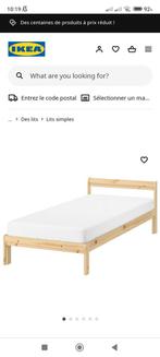 lit d'une personne (Ikea), Huis en Inrichting, Slaapkamer | Bedden, 90 cm, Gebruikt, Eenpersoons, Hout