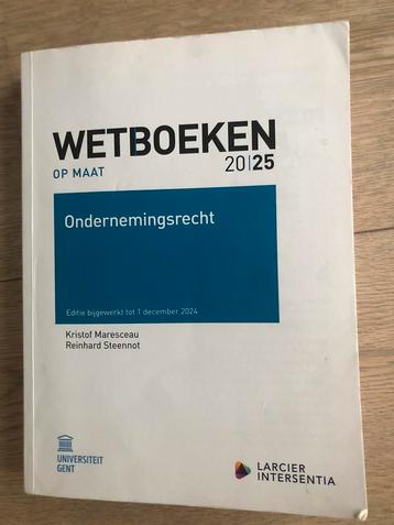 Wetboeken op maat ondernemingsrecht beschikbaar voor biedingen