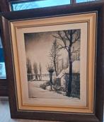 Genummerde ets van Emiel De Cooman, Antiek en Kunst, Ophalen