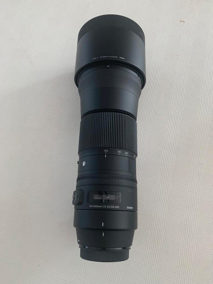 Sigma 150-600mm F/5-6.3 DG OS HSM Contemporary Canon EF, Audio, Tv en Foto, Foto | Lenzen en Objectieven, Zo goed als nieuw, Ophalen
