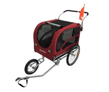 Remorque à vélo pliable pour chien Jogger Red maintenant pou, Enlèvement ou Envoi, Neuf