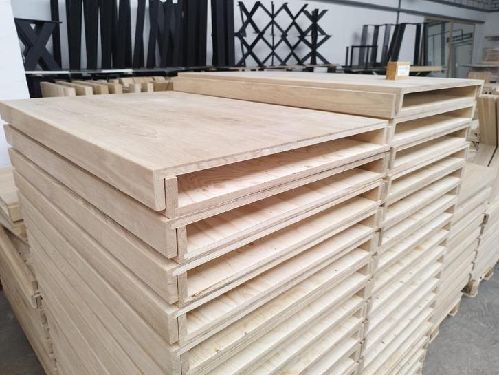 Marches de recouvrement en chêne - Simple ou double, Doe-het-zelf en Bouw, Plinten en Afwerking, Nieuw, Overige typen, Eiken, 100 tot 150 cm