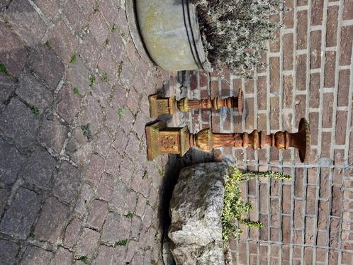 Antieke gietijzeren kandelaars, Antiek en Kunst, Antiek | Kandelaars, Ophalen