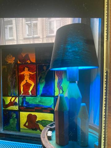 Lamp en frame  beschikbaar voor biedingen