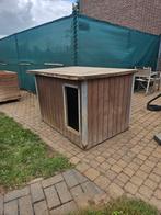 Stevig houten hondenhok - 96 x 136 x 95 cm, Dieren en Toebehoren, Hondenhokken, Ophalen, 65 tot 100 cm, Hondenhok, 110 cm of meer