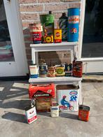 Diverse oude olie blikken te koop !, Verzamelen, Merken en Reclamevoorwerpen, Ophalen of Verzenden, Gebruikt, Reclamebord