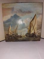 schilderij olieverf op plankje, Ophalen of Verzenden