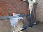 Dubbele buitendeur in glas, Doe-het-zelf en Bouw, Ophalen, Gebruikt, 120 cm of meer, Buitendeur