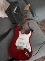 Electrische gitaar  qtx  met versterker riem tas, Ophalen of Verzenden, Zo goed als nieuw, Met versterker