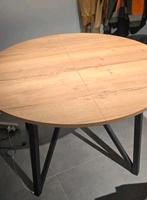 Ronde tafel eik, Huis en Inrichting, Tafels | Eettafels, Ophalen, Zo goed als nieuw, Rond