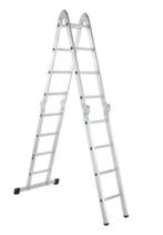 Te koop aluminuim zagres vouwladder, 4.74m, Pliable ou rétractable/escamotable, Échelle, Enlèvement, Utilisé
