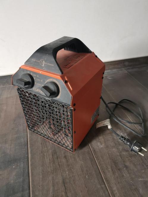Bouwdroger Electrisch verwarm vuurtje 2000 W oranje, Doe-het-zelf en Bouw, Verwarming en Radiatoren, Zo goed als nieuw, Radiator