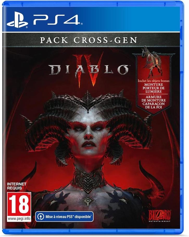 Neuf - Diablo IV - PS4 (Upgrade PS5 gratuit), Games en Spelcomputers, Games | Sony PlayStation 4, Nieuw, Platform, Ophalen of Verzenden