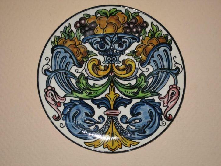 Prachtige oude sierbord met een unieke motieven Uit Spanje, Antiek en Kunst, Antiek | Wandborden en Tegels, Ophalen of Verzenden