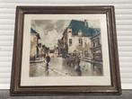 gravure malines signe FERDINAND JEAN LUIGINI, Antiek en Kunst, Ophalen of Verzenden