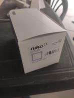 10x niko pure 161-61105 afdekplaatjes black steel, Comme neuf, Enlèvement