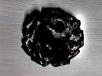 Nieuwe broche goud/zwartkleurig in de vorm van een bloem, 10 cm of meer, Overige materialen, Nieuw, Ophalen of Verzenden