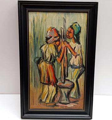 FRANCOIS AMISI schilderij François Amisi beschikbaar voor biedingen