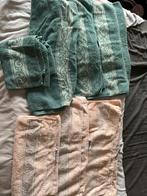 Set van 7 Santens servetten, Huis en Inrichting, Badkamer | Badtextiel en Accessoires, Ophalen of Verzenden, Gebruikt, Groen, Handdoek