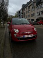 Fiat 500 rood – automaat – zeer goede staat – full option, Auto's, Zwart, 4 cilinders, Leder en Stof, 69 kW