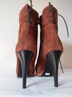 845B* MANAS Lea Foscati - sexy boots bruns high heels (40), Brun, Manas, Envoi, Neuf