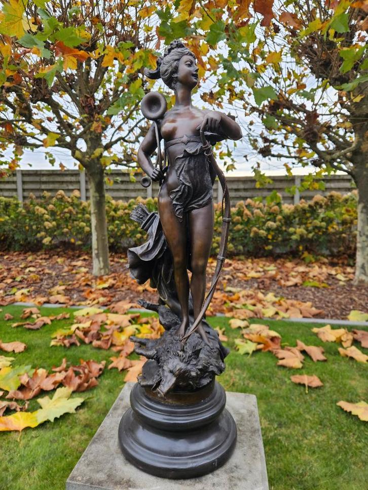 BRONS DIANA GODIN VAN DE JACHT EVERZWIJN IS TOP! KOOPJE !!!, Antiek en Kunst, Antiek | Brons en Koper, Brons, Ophalen of Verzenden
