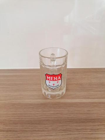 MENA Rotselaar...glazen bierpul/chope  beschikbaar voor biedingen