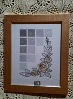 Mooi ingelijst borduurwerk - handgemaakt, Hobby en Vrije tijd, Ophalen of Verzenden, Nieuw, Onderdeel of Accessoires