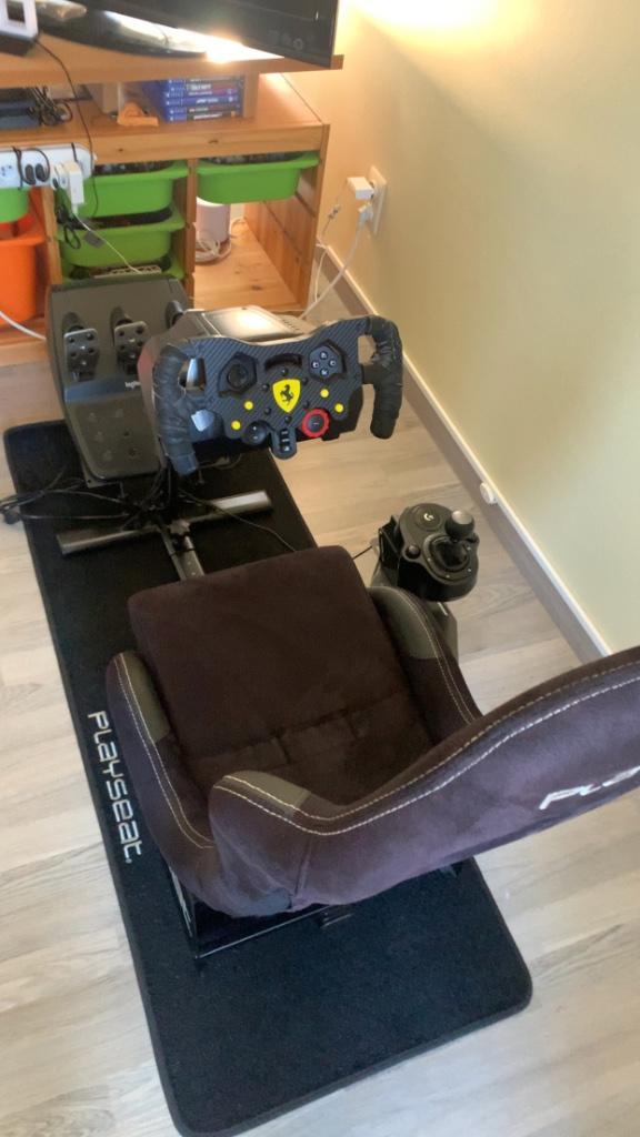 Simracing setup voor PS, Games en Spelcomputers, Spelcomputers | Sony Consoles | Accessoires, Gebruikt, PlayStation 3, PlayStation 4