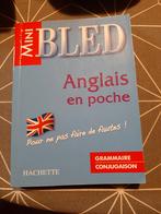 Mini bled, anglais en poche,  grammaire et conjugaison, Livres, Utilisé, Enlèvement ou Envoi