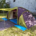 Tente 6 pers (3 chambres de 2 pers) + séjour et auvent, Ophalen, Gebruikt, Tot en met 6