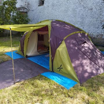 Tente 6 pers (3 chambres de 2 pers) + séjour et auvent beschikbaar voor biedingen