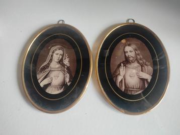 2 miniatuur fijne kadertjes 17 CM op 13cm beschikbaar voor biedingen