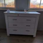 Witte commode in hout van Bopita, Kinderen en Baby's, Kinderkamer | Commodes en Kasten, Zo goed als nieuw, Commode, Ophalen